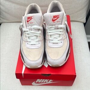 Nike Air Max with White and Red Accents